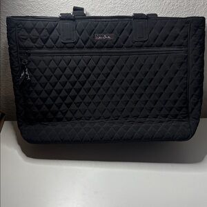 Vera Bradley Black Quilted Laptop Bag